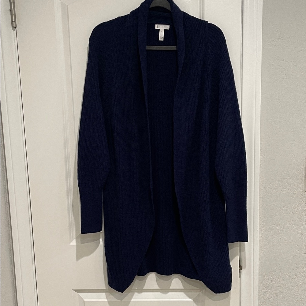 NWT Leith Navy Open Front Cardigan. Size medium